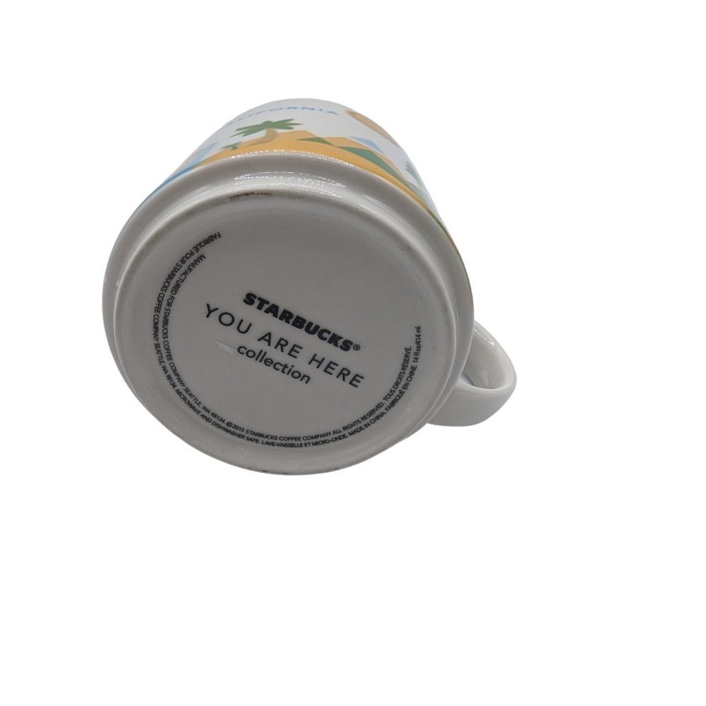 Starbucks You Are Here Collection California Coffee Cup Mug 2015 14 Fl Oz - Picture 9 of 10